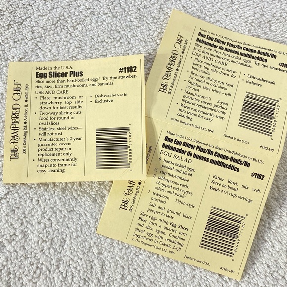 5/$35 Vintage The Pampered Chef White Egg Slicer Plus - Picture 13 of 16